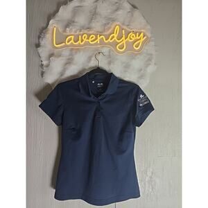 Adidas Golf Polo Shirt Womens Small UPF 50+ Athleisure Athletic Activewear